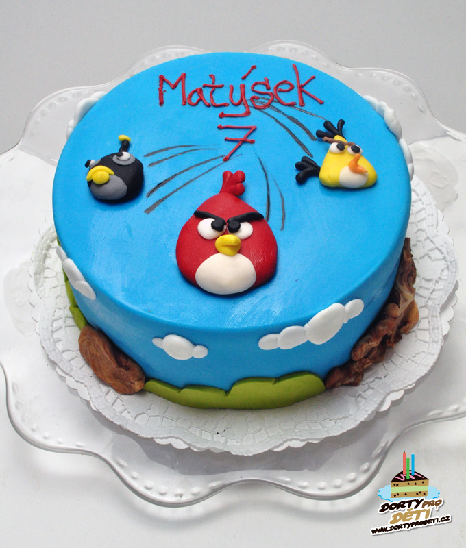 Dorty pro děti - dětské dorty - Angry Birds 2D