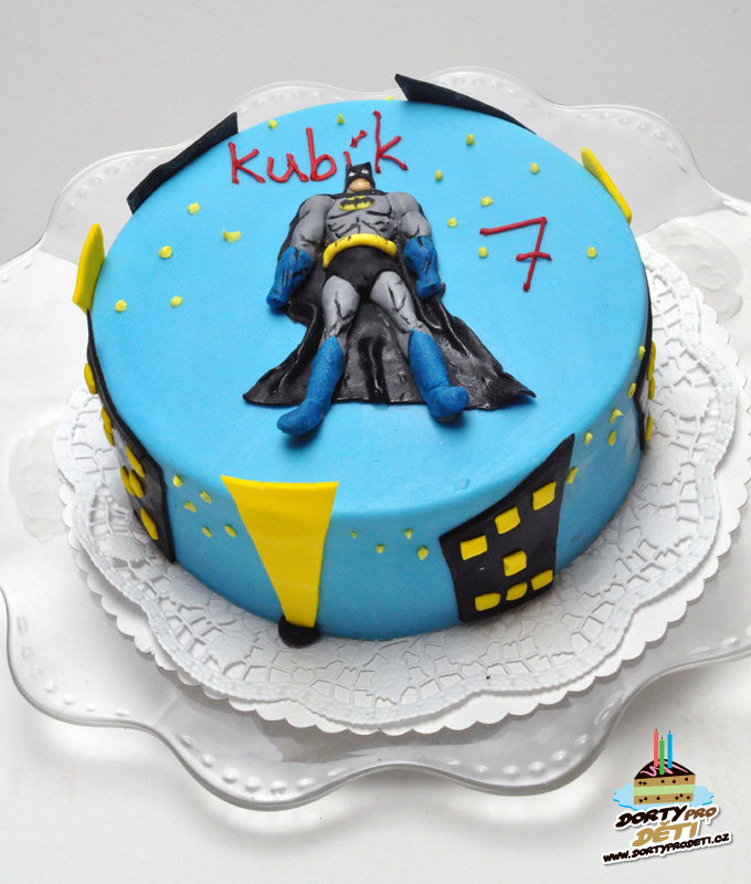 Dorty pro děti - dětské dorty - Batman ve městě 2D